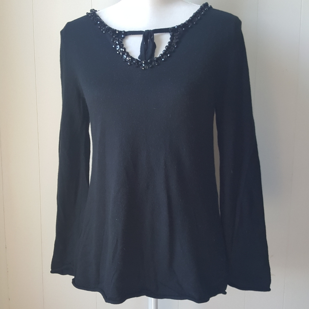 Liz Lange Maternity Beaded Sequin Sweater